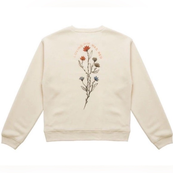 Taylor Swift Loving Him Was Red Crewneck women’s size L Official Merch - Picture 1 of 14